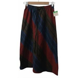 Vintage Copley square womens small skirt long wool midi union made Italy brown